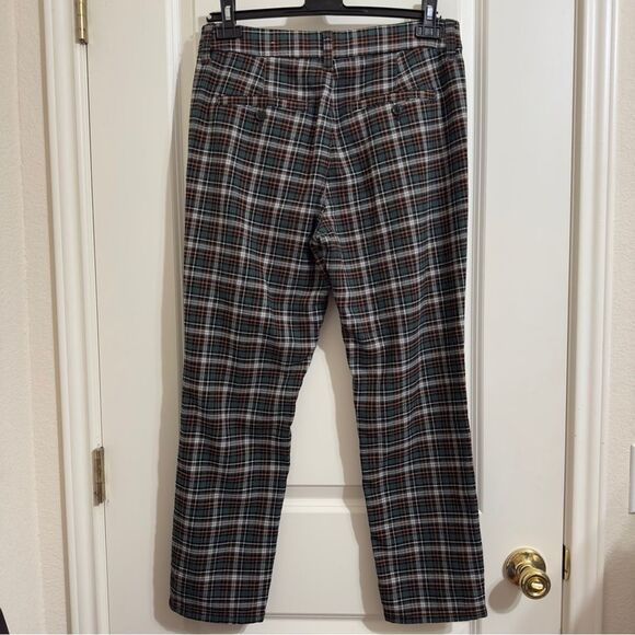AMERICAN EAGLE GREEN PLAID STRETCH PANTS 8 - Picture 9 of 11